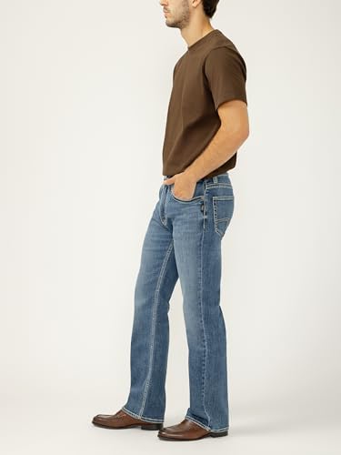 Image of Silver Jeans Co. Men's Zac Relaxed Fit Straight Leg Jean - Legacy