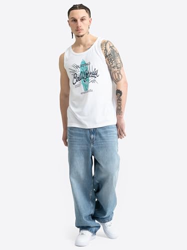 Ocean Pacific Whitewash Singlet de tirantes con cuello redondo y corte relajado 2
