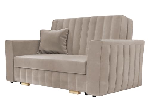 Mirjan24 Schlafsofa Viva Glam II mit Bettkasten, Rückenlehne und Seiten...
