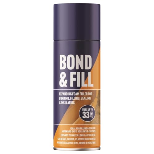 Expanding Foam Filler PU Expansion Insulation BONDING Filling Expanding Foam, Wall Panelling, Filling, Bonding, Sealing - Insulating Foam Filler Spray 500ML Gap Expanding Spray