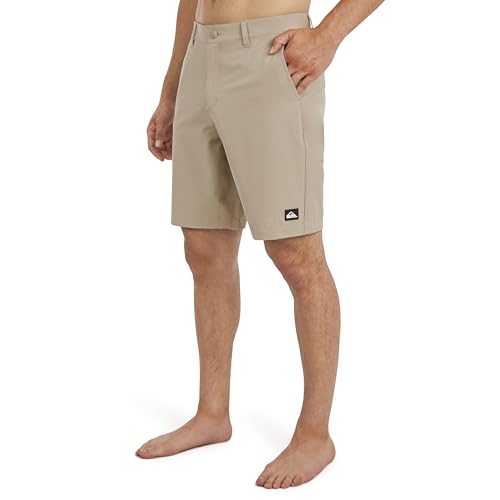 Quiksilver Men's Regular Fit Fixed Waist Water Friendly Active Hybrid Shorts