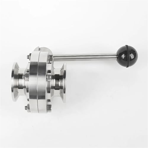 Vanne papillon 2 pouces en acier inoxydable 51mm avec ferrule 64mm - 5