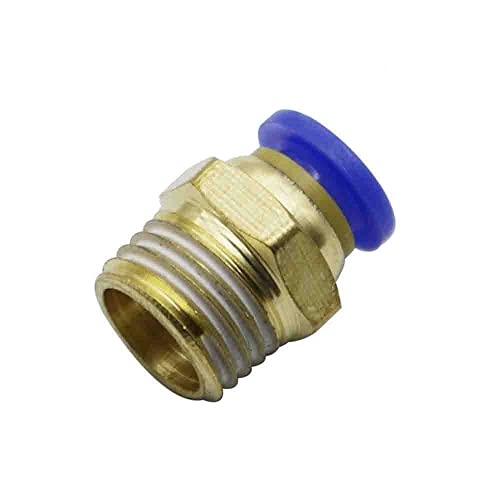 ezqnirk 1PCS Air Pneumatic Hose Tube Male Thread Air Pipe Connector Quick Coupling,6mm - 1/4 inch