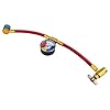 Professional Automotive AC Charging Hose, With Pressure Gauge R1234YF Recharge Kit With Brass Can Opener For Vehicle Air Conditioning #2