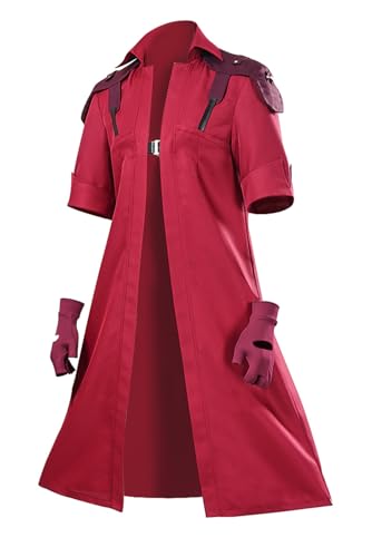 hahomin Devil Cry 5 Cosplay Dante Costume Anime DMC Red Trench Coat Jacket Gloves Outfit Demon Suit for Mens