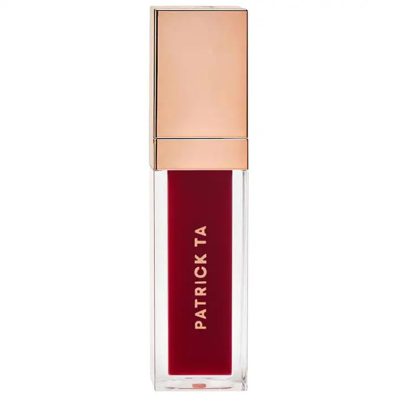 P4trick Ta. - Major Volume Plumping Lip Gloss, Hydrated Lips, High Shine, Non-Sticky Gloss Finish, Long-Lasting, Smooth Lips - Color: Unavailable (Sheer Burgundy)