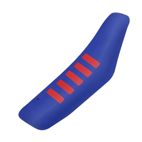 Housse de siège moto étanche et antidérapante avec grip nervuré bleu rouge