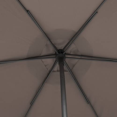 Sombrilla de 2,7 m ajustable con alta protección UV y lona impermeable 6