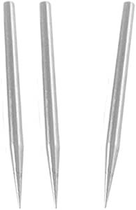 Merssavo 5 pieces 30W 65mm long remplaçable 3.5 mm Pointe de soudure Fer à souder pointe tête Argent