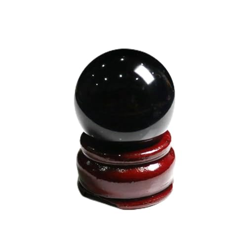 Ornement en obsidienne et cristal de quartz de qualité supérieure 3cm