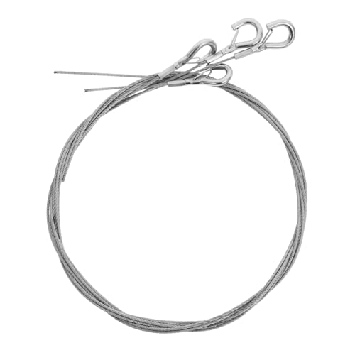 OSOLADY 4pièces Câbles Métalliques Acier Inoxydable Réglables Pour Suspension De Lampes Et Panneaux Affichage Kit De Suspension Pour Cimaises Et Cadres Photo