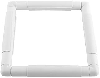 Yosoo Health Gear Embroidery Clip Frame, Q Snap Cross Stitch Frame, Plastic Square Sewing Hoop for Embroidery, Hand Quilting, Needlepoint, Silk-Painting, DIY Craft Sewing Tools(20.3 * 20.3cm)