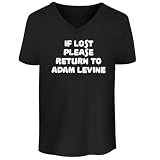 If Lost Please Return to Adam Levine - Men's Soft & Comfortable V-Neck T-Shirt CP05 Black