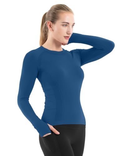 Image of MathCat Seamless Long Sleeve Workout Tops for Women