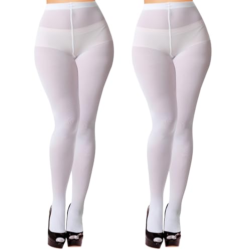 Image of Buauty 80D Black Tights for Women,Opaque Tights Soft, High Waist Soft Nylon Pantyhose