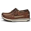 Sebago Triton Three Eyelets FGL Boat Shoes - Hand-Stitched Leather, Nubuck, Suede with Waxed Finish, Removable EVA Insole, Breathable Mesh Lining