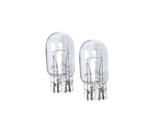 MSA Motorsport T20 W21/5W 7443 580 Car Bulbs, DRL/Daytime Running Light/Sidelight, Clear/Blue/Red/Amber, 2-Pack (Clear)