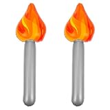 VALICLUD 2 Stück Aufblasbare Fackel für Sportveranstaltungen Bühne Geburtstag Outdoor Gartenspielzeug Lebensechte Performance Requisiten