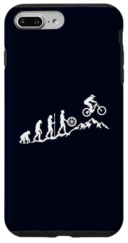 Evolution to Mountain Biker Funny MTB ���C�_�[�O���t�B�b�N �X�}�z�P�[�X iPhone 7 Plus/8 Plus �p