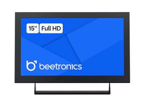 Image of Beetronics 15-Inch Full HD IPS Monitor - Professional Industrial-Grade Display | HDMI, VGA, BNC, RCA Inputs | Durable Metal Housing, Matte Screen, 24 /7 Continuous Operation, Wide Viewing Angle, 15HD7M