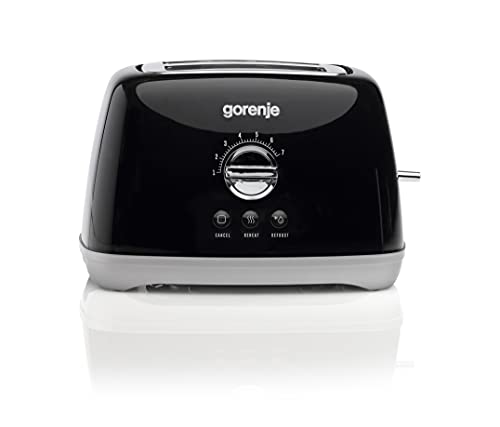 Gorenje Grille-pain T 900 RLBK avec 7 niveaux de rôtissage, fonction décongélation, éjection et arrêt automatiques, boutons éclairés, compartiment pour câble, 18,4 cm, 1000 W, noir Cover