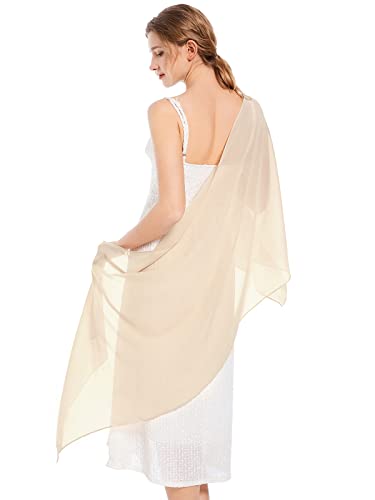 Vickorpen Shawls and Wraps Soft Chiffon Scarve Scarf For Evening Party Dresses Wedding Stole