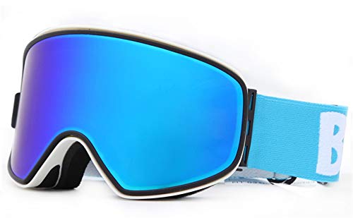 Gafas de esquí con espejo de alta definición y capas dobles anti-niebla UV400