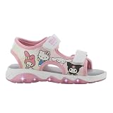 Leomil Hello Kitty Sandalias niñas Sandalias Hello Kitty niñas 29, Sandalias niños con luces, Blanco