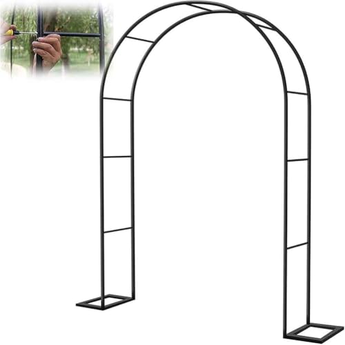 WCQSYY Arco De Jardin para Plantas Arco De Hierro Forjado para Plantas Trepadoras Arco De Rosales para Plantas Trepadoras,Verde,W1.2M*H2.2M