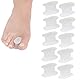 LEZED Gel Zehenspreizer Hallux Valgus Zehenteiler Gel Zehentrenner Zehenschutz Zehenspreizer Hallux Korrektur Silikon Zehen Abstandhalter für überlappende Zehen Weich und Komfortabel 10er Pack