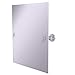 Allied Brass AP-92 Frameless Rectangular Tilt Beveled Edge Wall Mirror, Satin Chrome