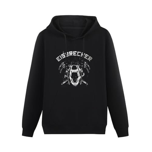 MOYANSHUHUA Eisbrecher Printing Graphic Mens Sweatshirts Unisex Black Hooded M