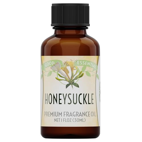 Image of Good Essential Professional Honeysuckle Fragrance Oil 30 ml (1 fl oz), Honeysuckle Scent for Diffusers, Candle Making, Soaps, Lotions, Perfume
