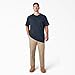 Dickies Mens Heavyweight Crew Neck Short Sleeve Tee Henley Shirt, Dark Navy, Medium US