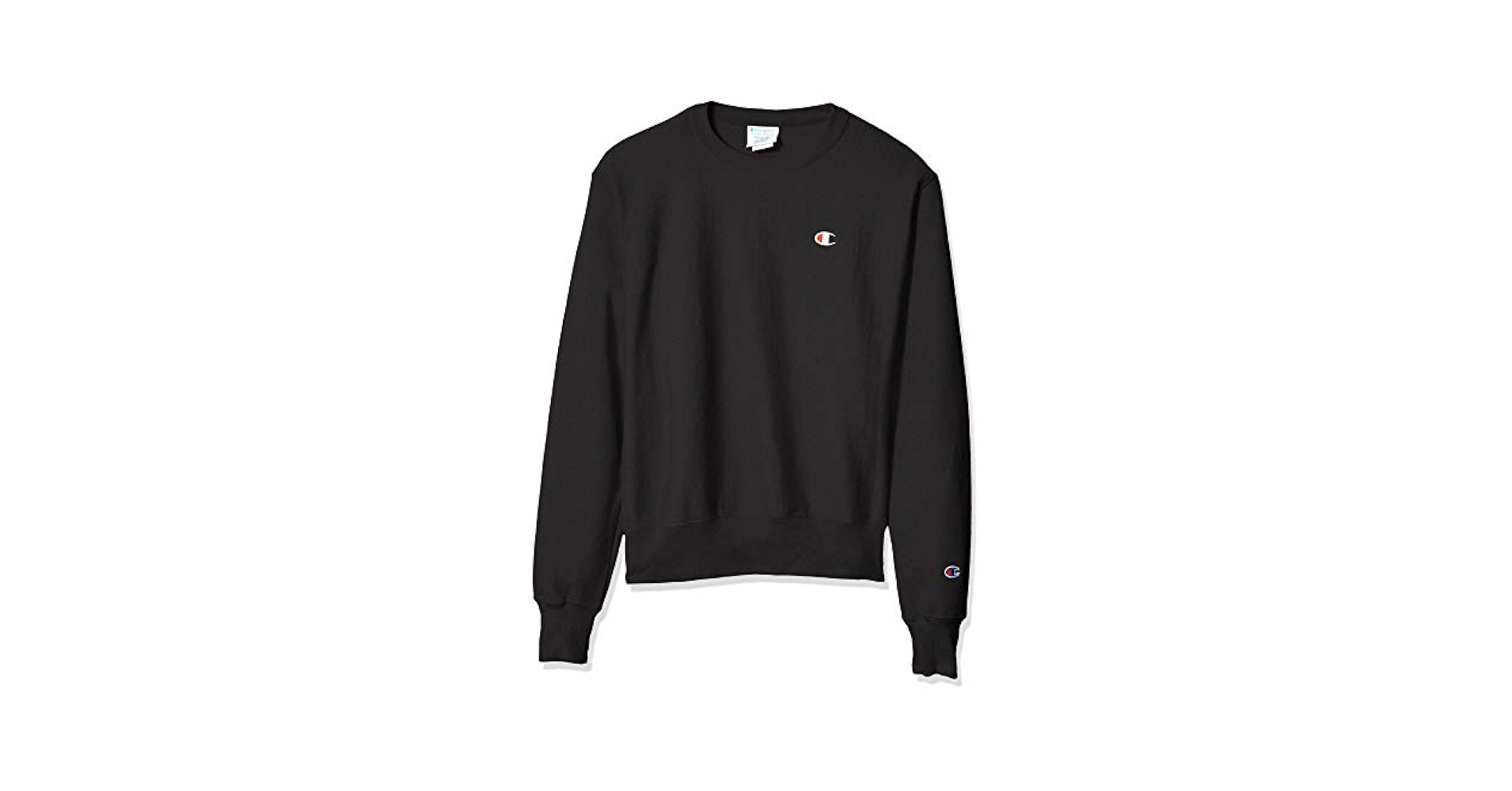Champion Men's Reverse Weave Sweatshirt, black w/old english