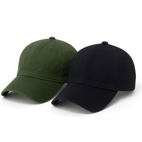 Image of Amazon Brand - Anarva Unisex Cotton Baseball Cap Combo Pack of 2