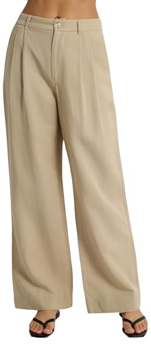 Women's Air Linen Pleated Trouser