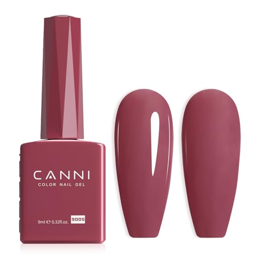 Image of CANNI Red Gel Nail Polish, 1Pcs Red Gel Polish Red Color Nail Polish Gel High Gloss Soak Off U V Gel Nail French Nail Manicure Salon DIY