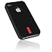 Produktbild TPU Hülle schwarz mit Logo für Apple iPhone 4 / 4s