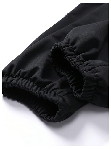 Floerns Men's 2 Pcs Graphic Print Drawstring Waist Active Jogger Sweatpants4