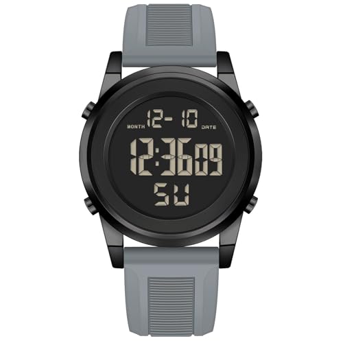 Image of Black Waterproof Digital Wrist Watches for Men Sports Mens Watch