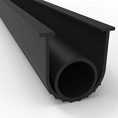 BOWSEN Garage Door Seals Bottom Weatherproof Weatherstrip Rubber Replacement Black 5/16 Inch T-End,10ft Long
