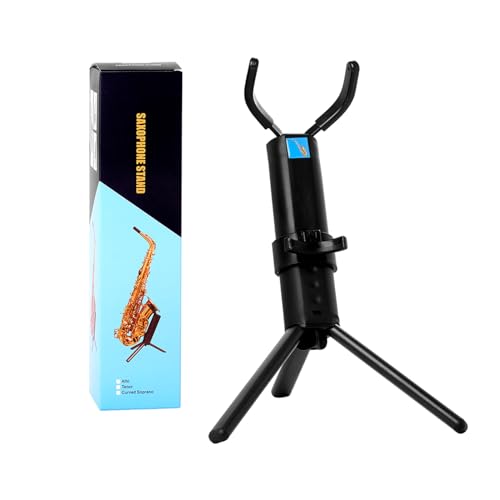 DIIOOMIEEU Adjusted Tenors Saxophone Stand Foldable Tripod Holder Saxophone Display Base for Saxophone Instrument Accessory