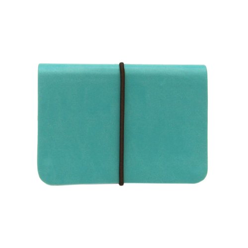 Porte-cartes PAVO compact turquoise pour homme et femme DF074 TBL