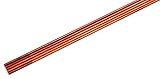 C110 Copper Rod 1/8 Inch Diameter x 12 Inch Length - Knife Handle Pins - Oxygen Free Copper Round Bar 5 Pack Rod Stock for Machining Craft Jewelry Fabrication - Texas Knifemakers Supply [5-CPC108]