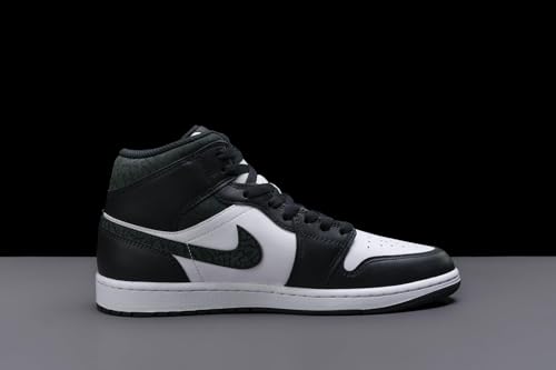 Jordan Men's Air 1 Mid SE Panda Elephant Off Noir/Blk-White-Blk (FB9911 001) - 9.53