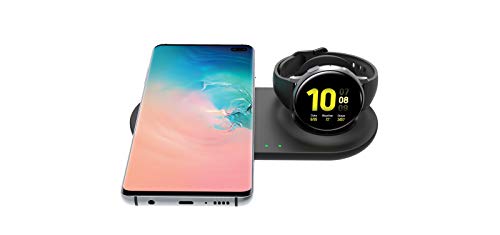 SPGUARD Cargador Certificado Qi Compatible con Samsung Galaxy Watch Cargador Inalámbrico para Galaxy S20 Ultra Galaxy Z Flip Galaxy Note10+, S10, S9, Samsung Galaxy Watch Active 2 Active, Galaxy Buds+