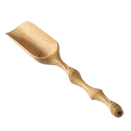 JECOMPRIS Hand Carved Tea Shovel Spoon Unique Tea Ceremony Accessory for Tea Lovers Lightweight Portable for Loose Tea Salt
