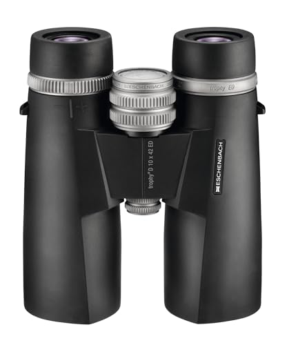 ESCHENBACH Optik 10x42 Trophy D Robustes Fernglas mit Weitwinkeloptik - Ideal für Vogelbeobachtung, Wildbeobachtung, Wanderung in der Natur und bei Dämmerung