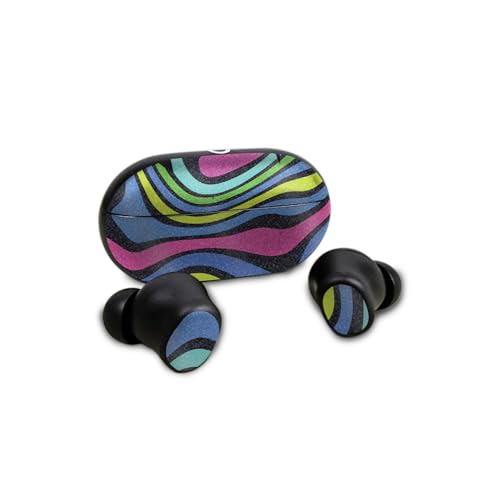 Image of Glossy Glitter Skin Compatible with Beats Solo Buds - Fluorescent - Premium 3M Vinyl Protective Wrap Decal Cover - Easy to Apply | Crafted in The USA by MightySkins